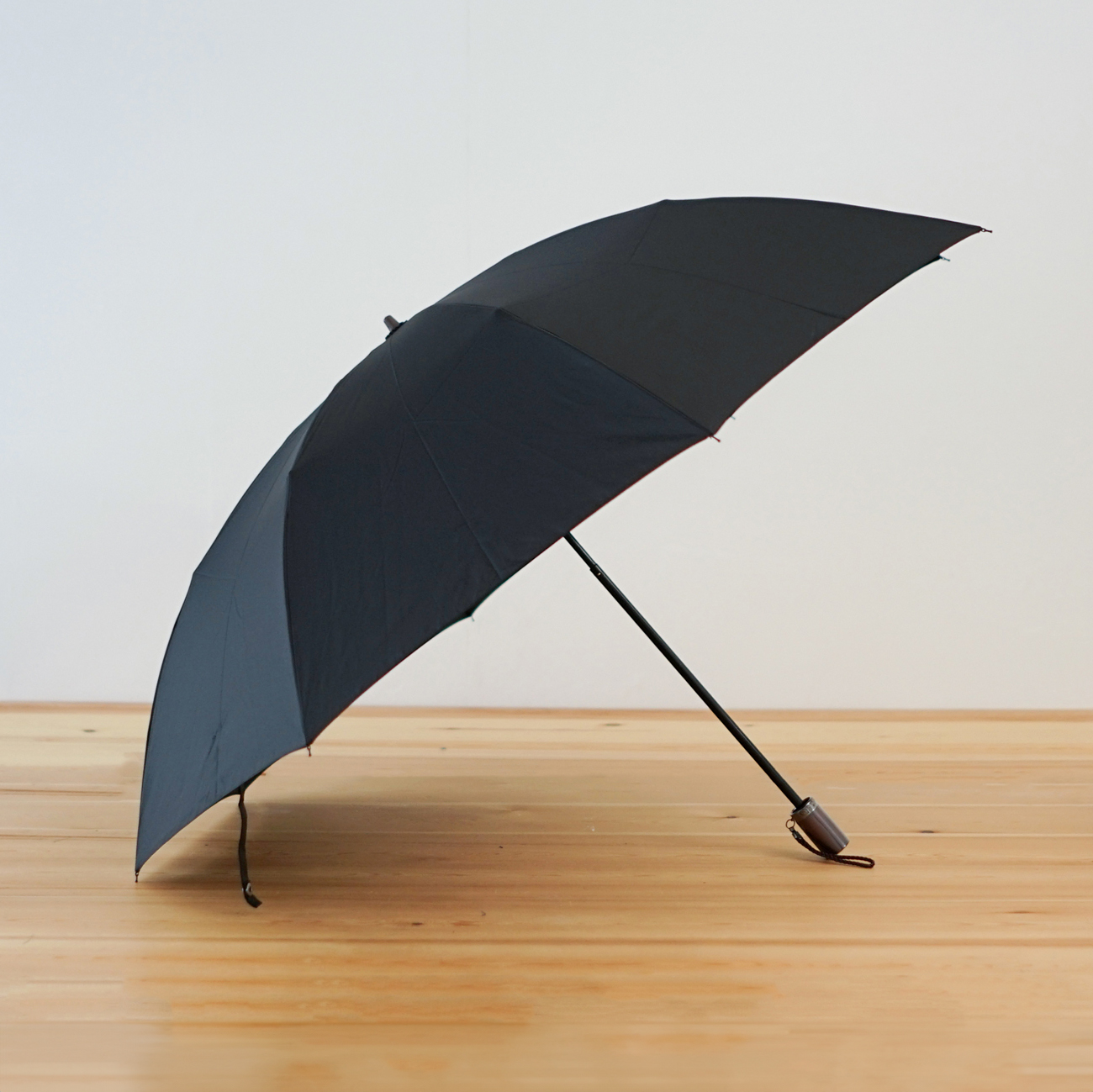 ブラック　2段折り折りたたみ傘