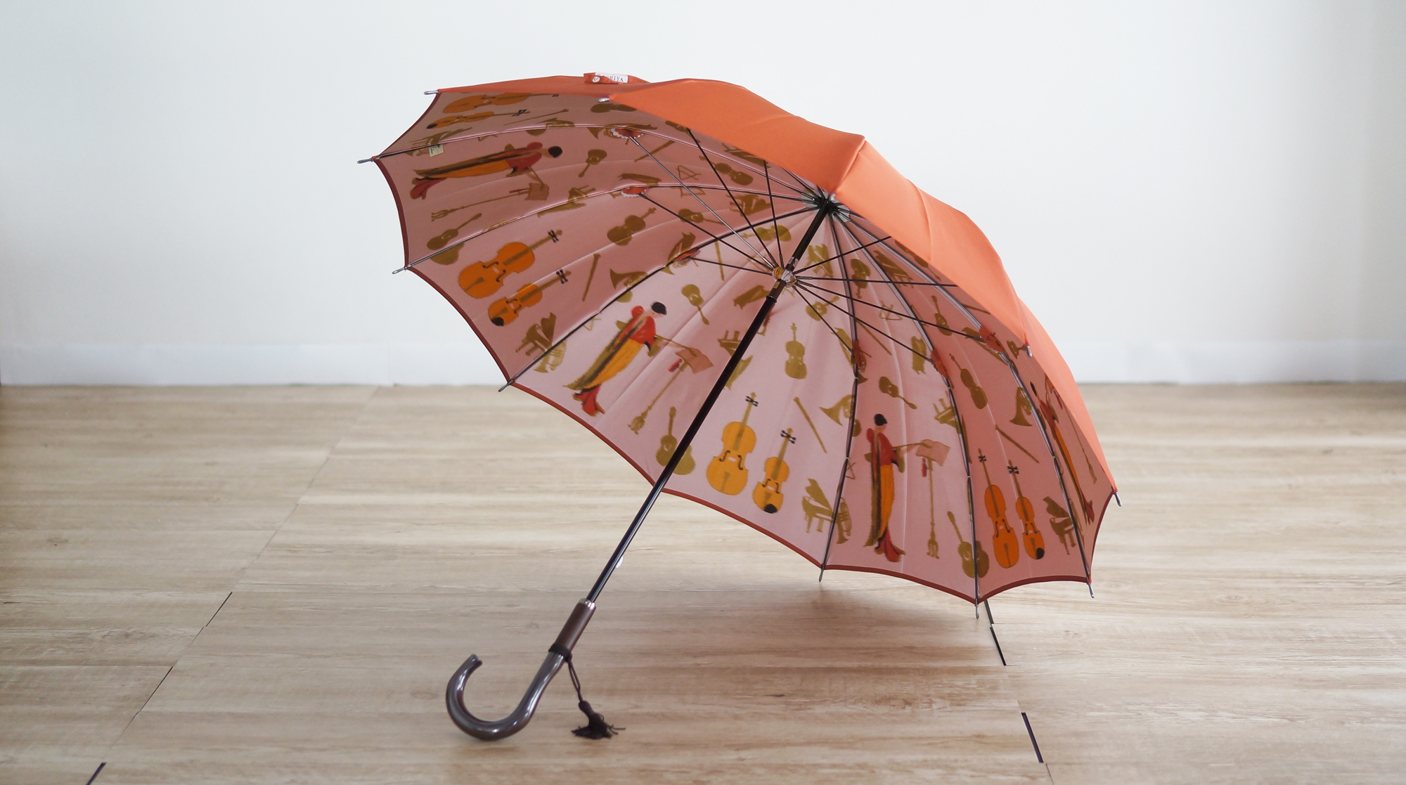奏－かなで－甲州織55cm12本骨のレディース雨傘・雨晴兼用長傘「日本製のおしゃれな高級傘ブランド・小宮商店」 | 傘専門店 小宮商店