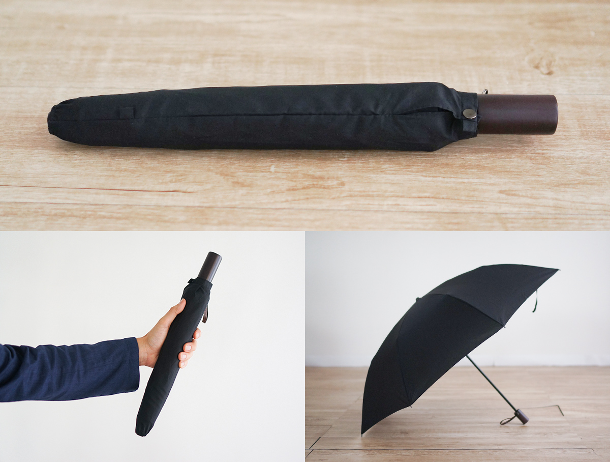 きれいな形になるクラシックな二段折の折りたたみ傘 | 傘専門店 小宮商店