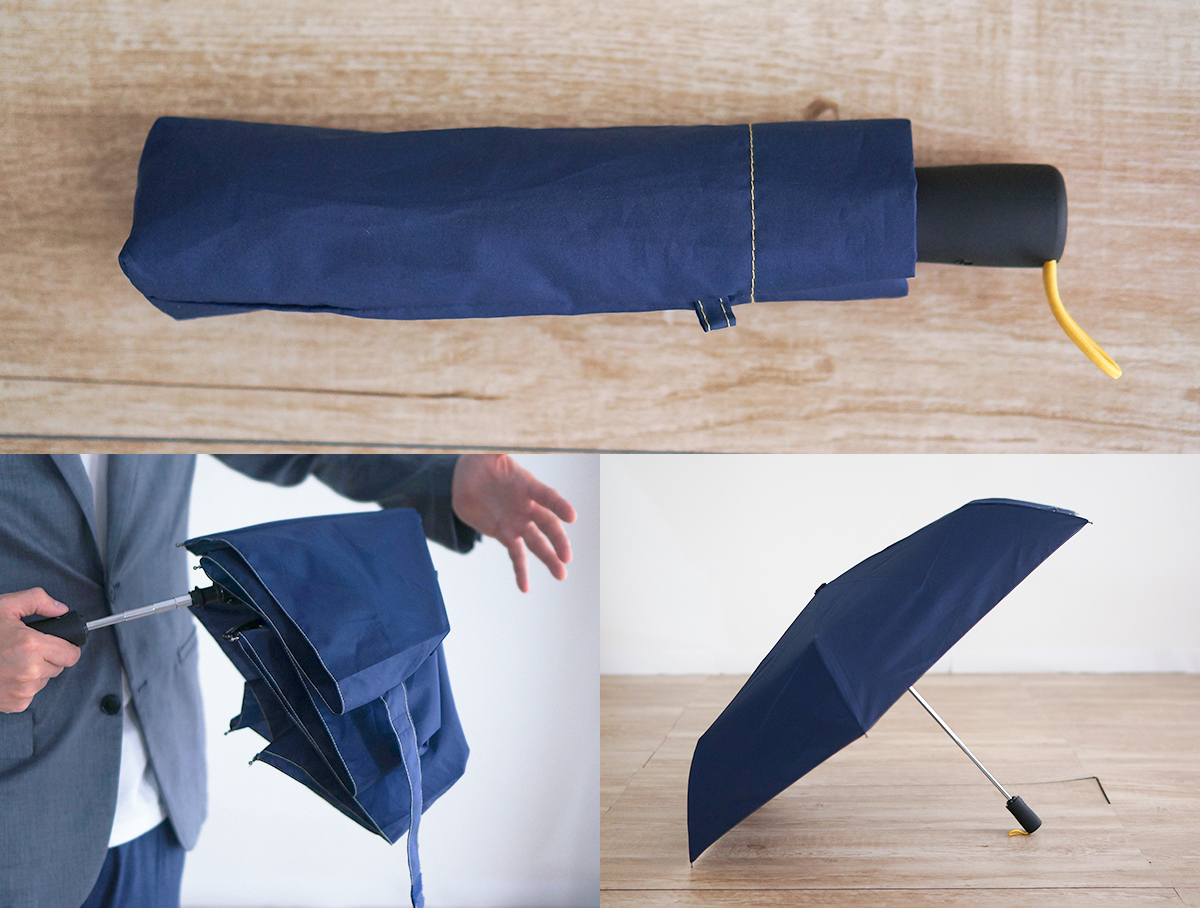風に強くて安全なワンタッチ自動開閉折りたたみ傘 | 傘専門店 小宮商店