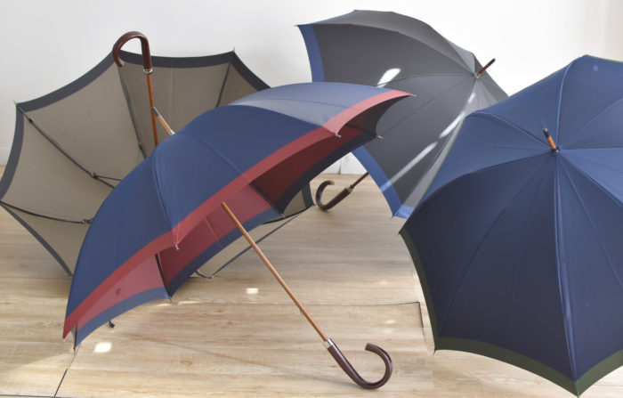 橘－たちばな－甲州織65cm8本骨のメンズ雨傘・雨晴兼用長傘「日本製のおしゃれな高級傘ブランド・小宮商店」