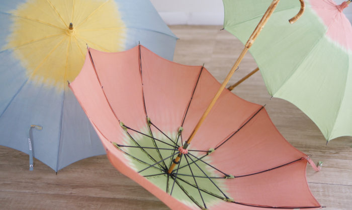 極光－きょっこう－一欲多色染天然繊維50cm10本骨のレディース日傘・雨晴兼用長傘「日本製のおしゃれな高級傘ブランド・小宮商店」