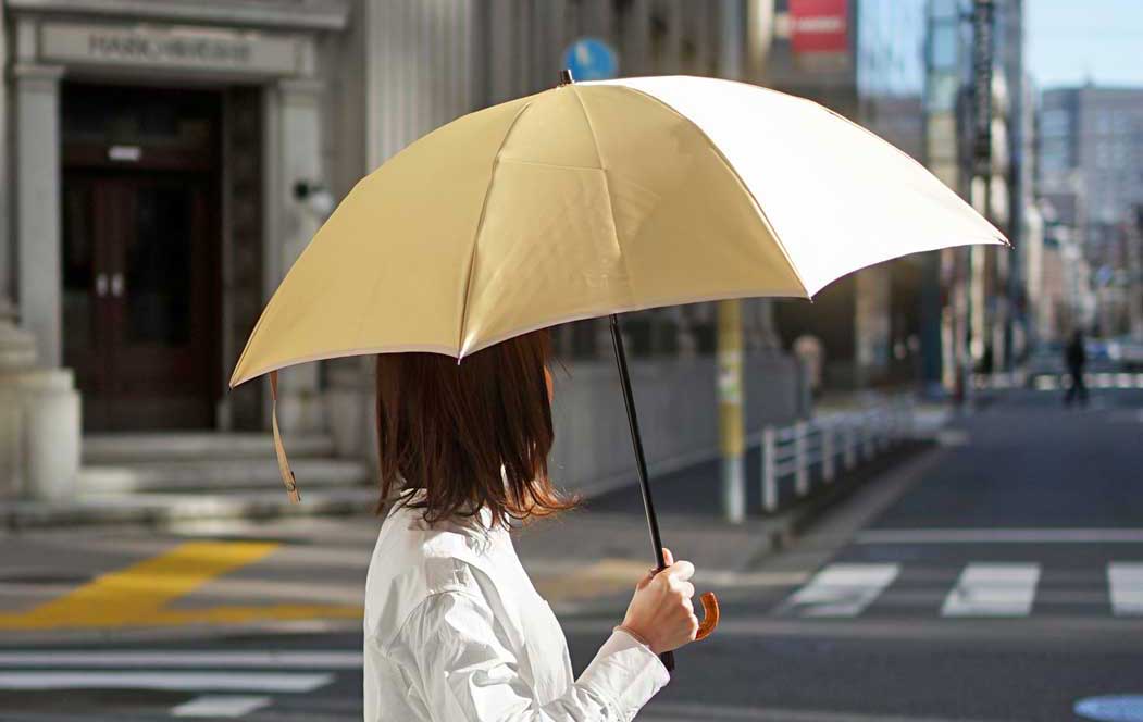甲州織の2色のかさなりが美しい、日本製雨晴兼用傘『かさね』 | 傘専門