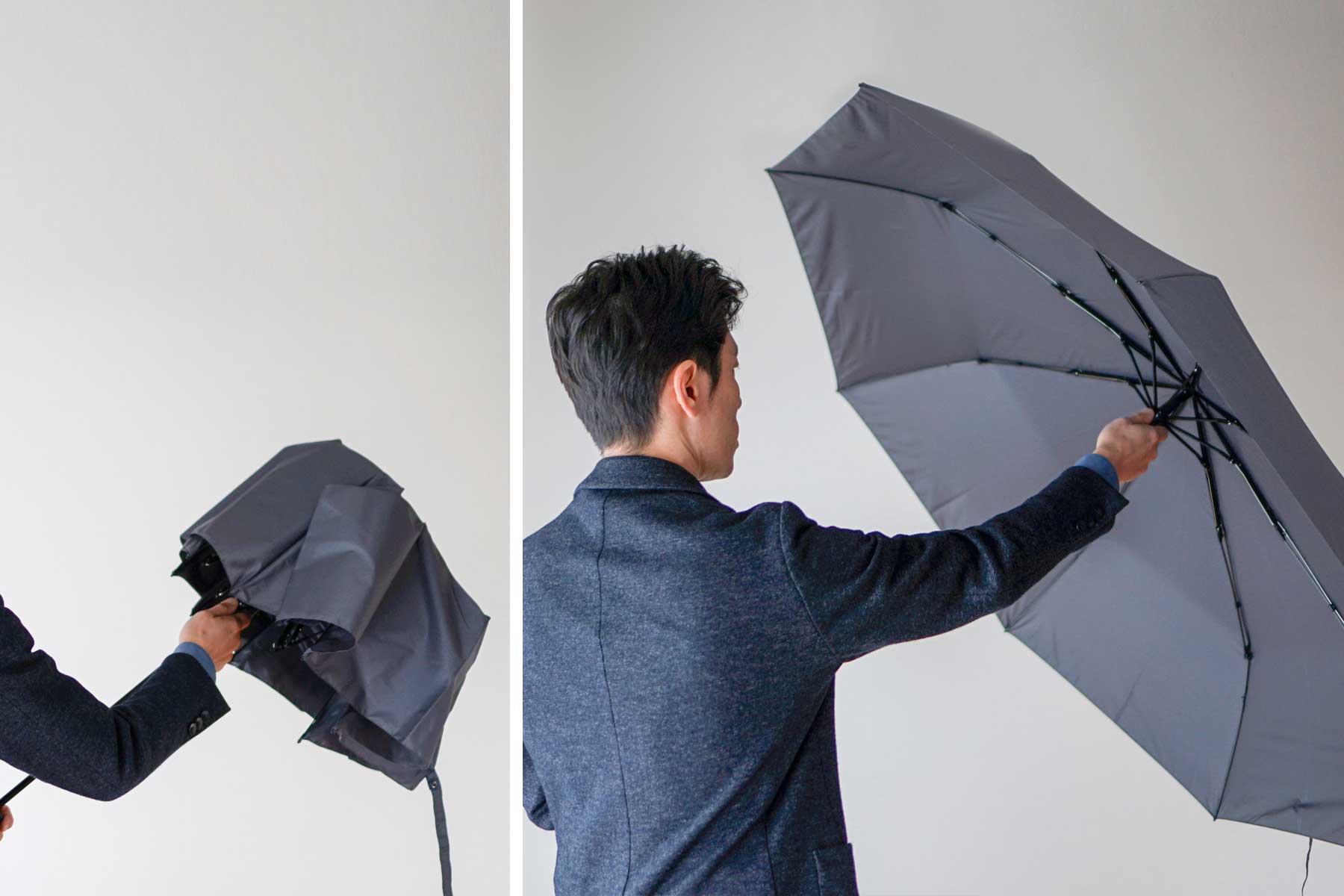 開閉しやすい超軽量カーボン折りたたみ傘 大きいメンズサイズ65cm | 傘 ...